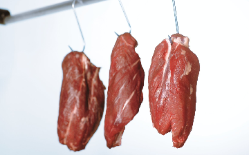 Chilled meat hanging