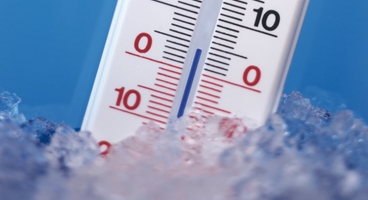 Close up of a thermometer.